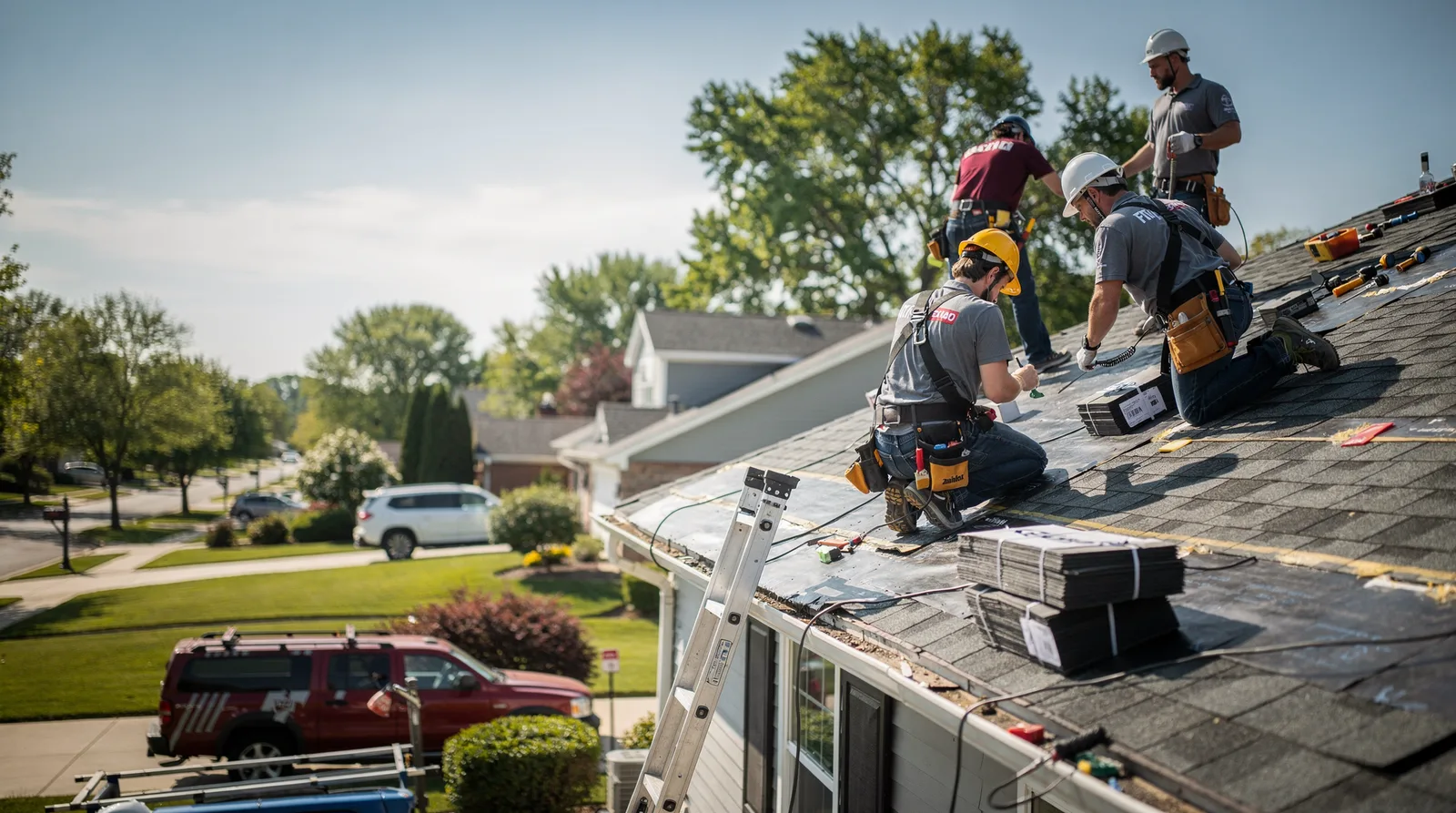 Roof Repair in Oswego, IL around you
